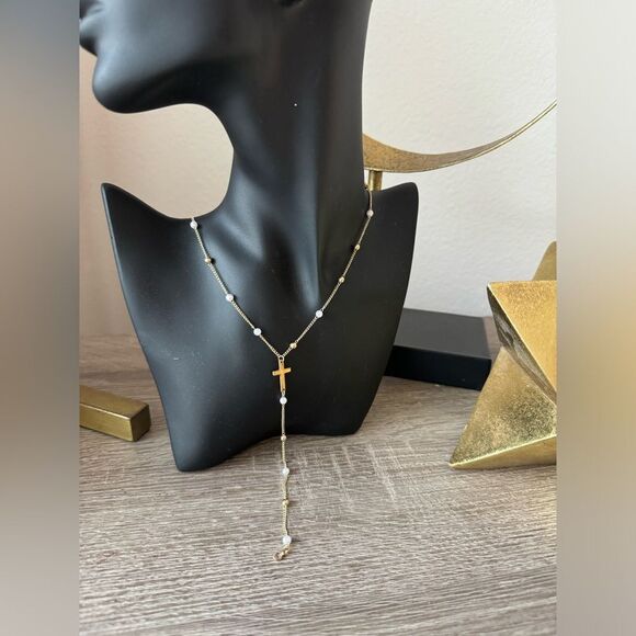 Y shape cross necklace A1189 - Picture 7 of 7